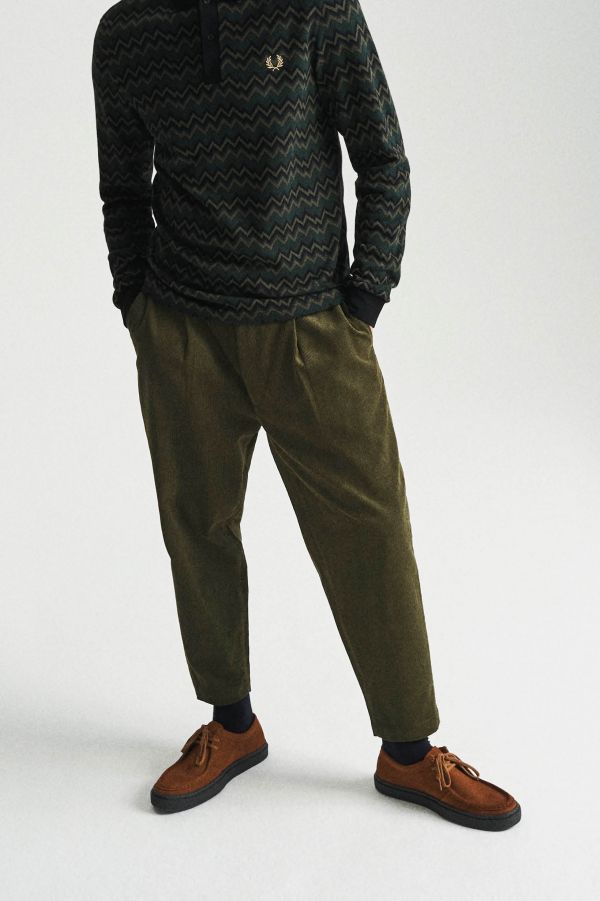 Cropped Corduroy Trousers