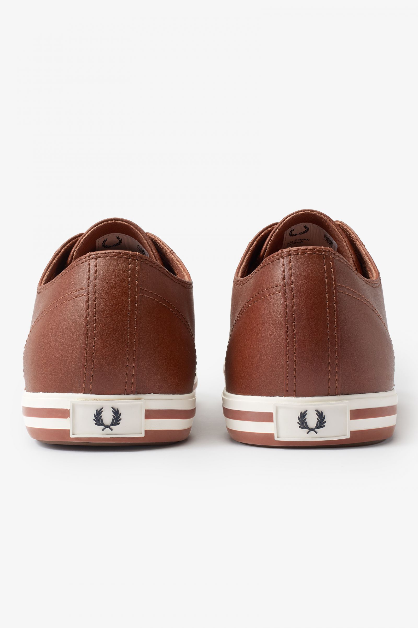 fred perry tan kingston leather trainers