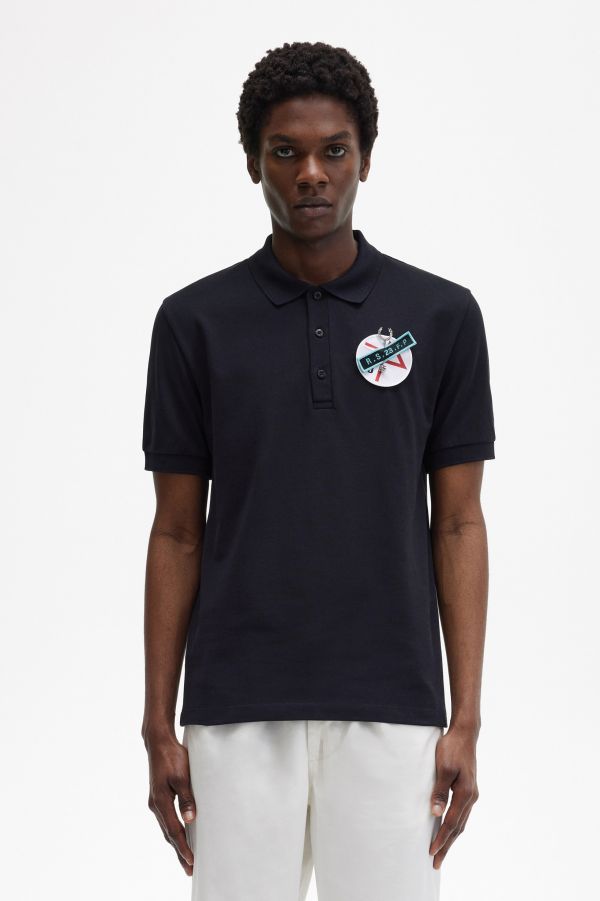 Patched Polo Shirt