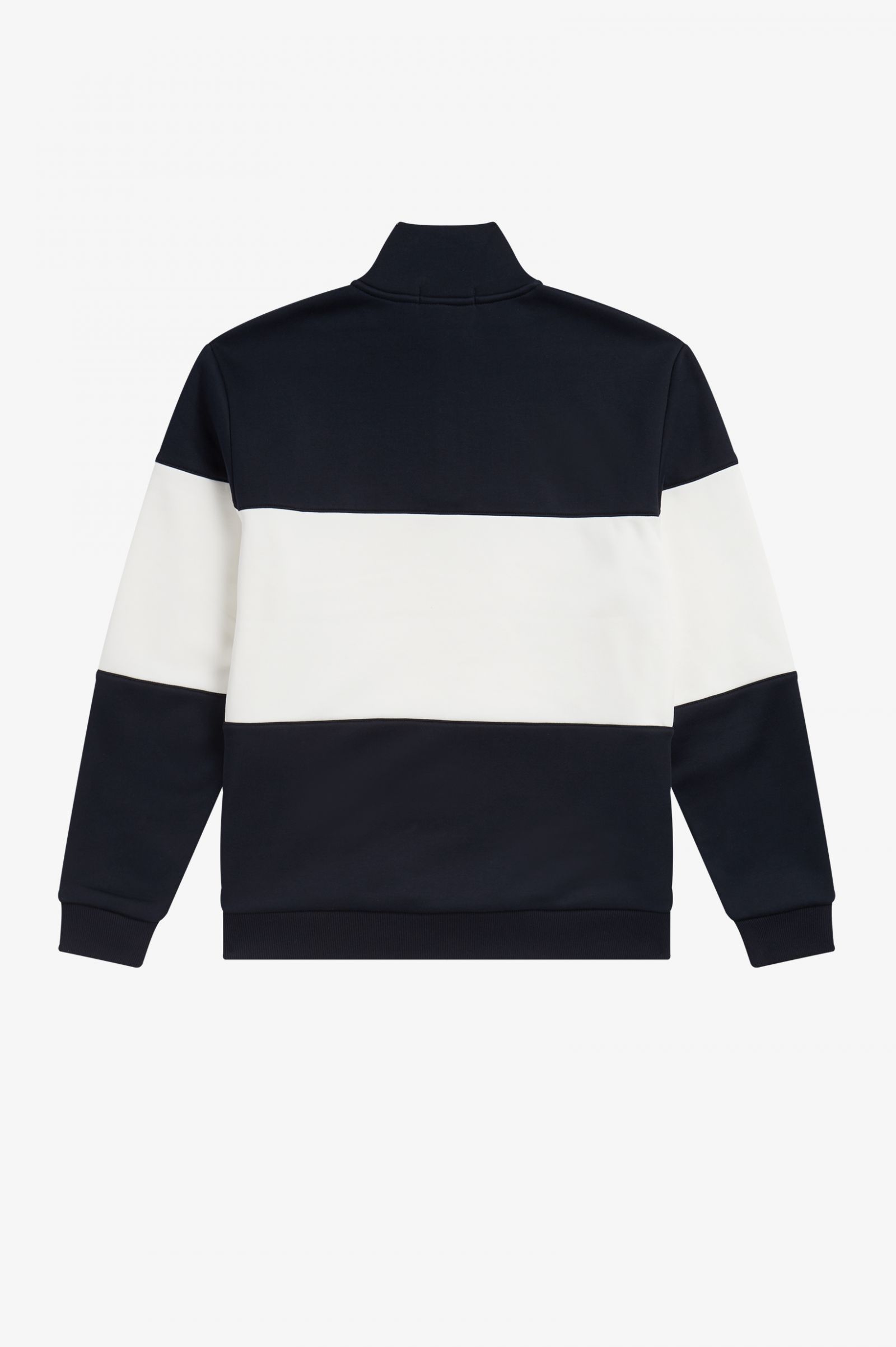 fred perry colour block crew sweatshirt
