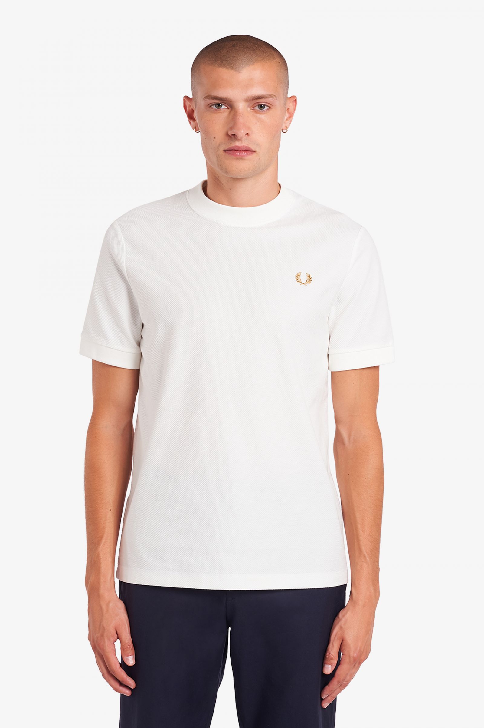 Pique T Shirt Snow White Men S T Shirts Designer T Shirts For Men Fred Perry Uk