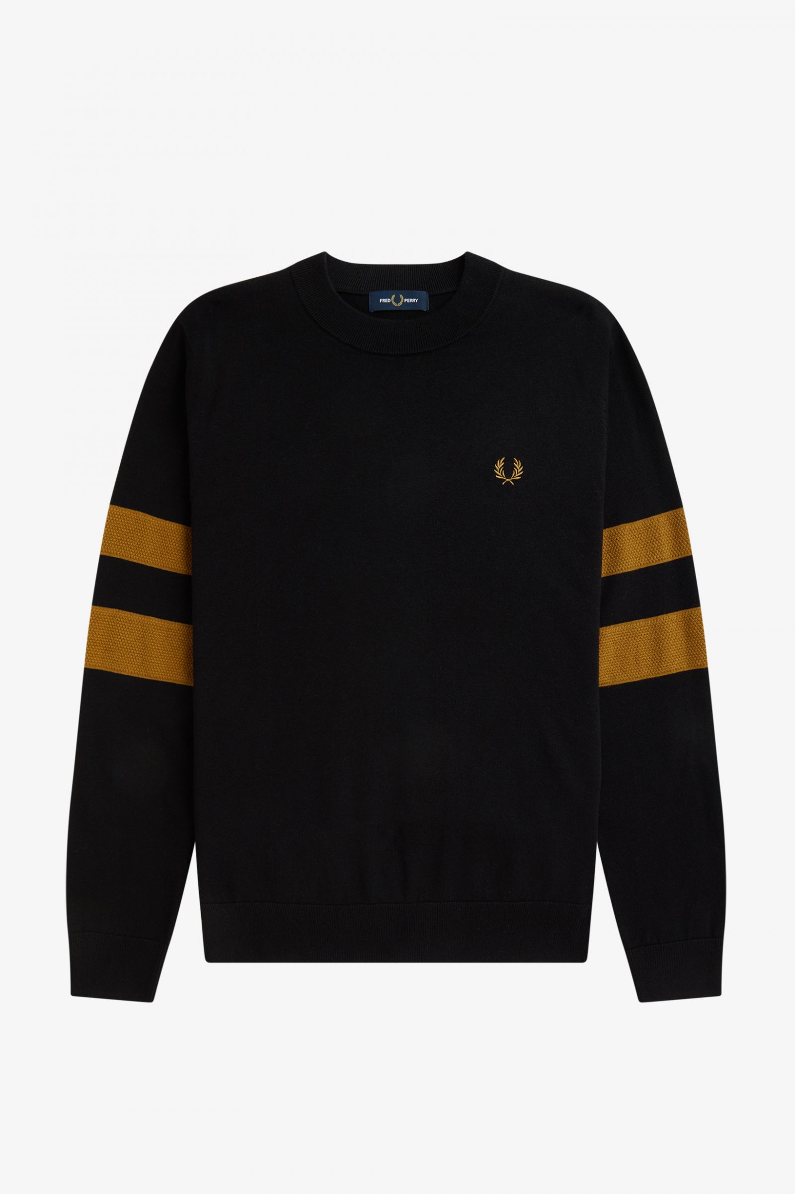 fred perry tipped sleeve cardigan