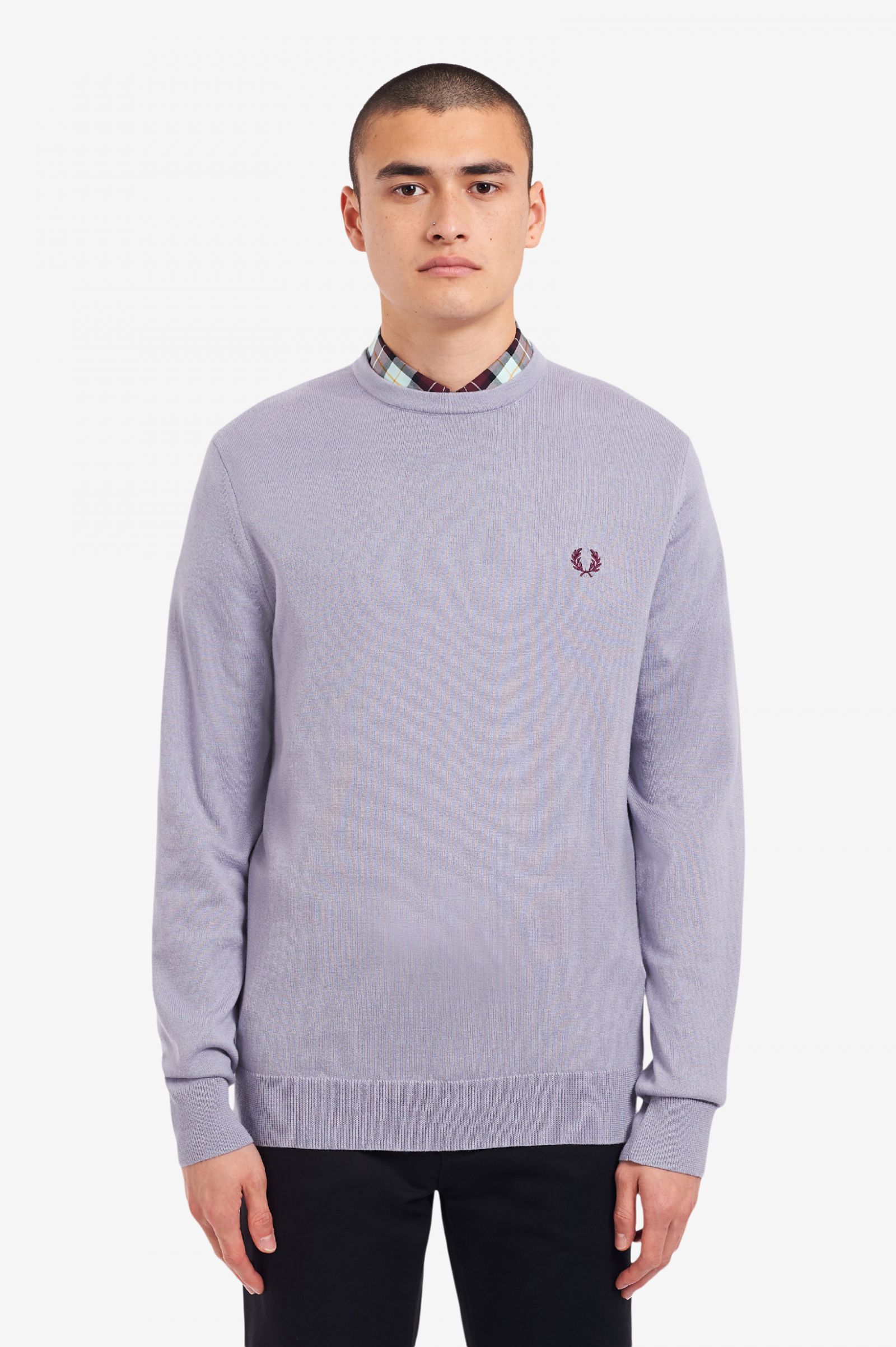 fred perry classic v neck jumper