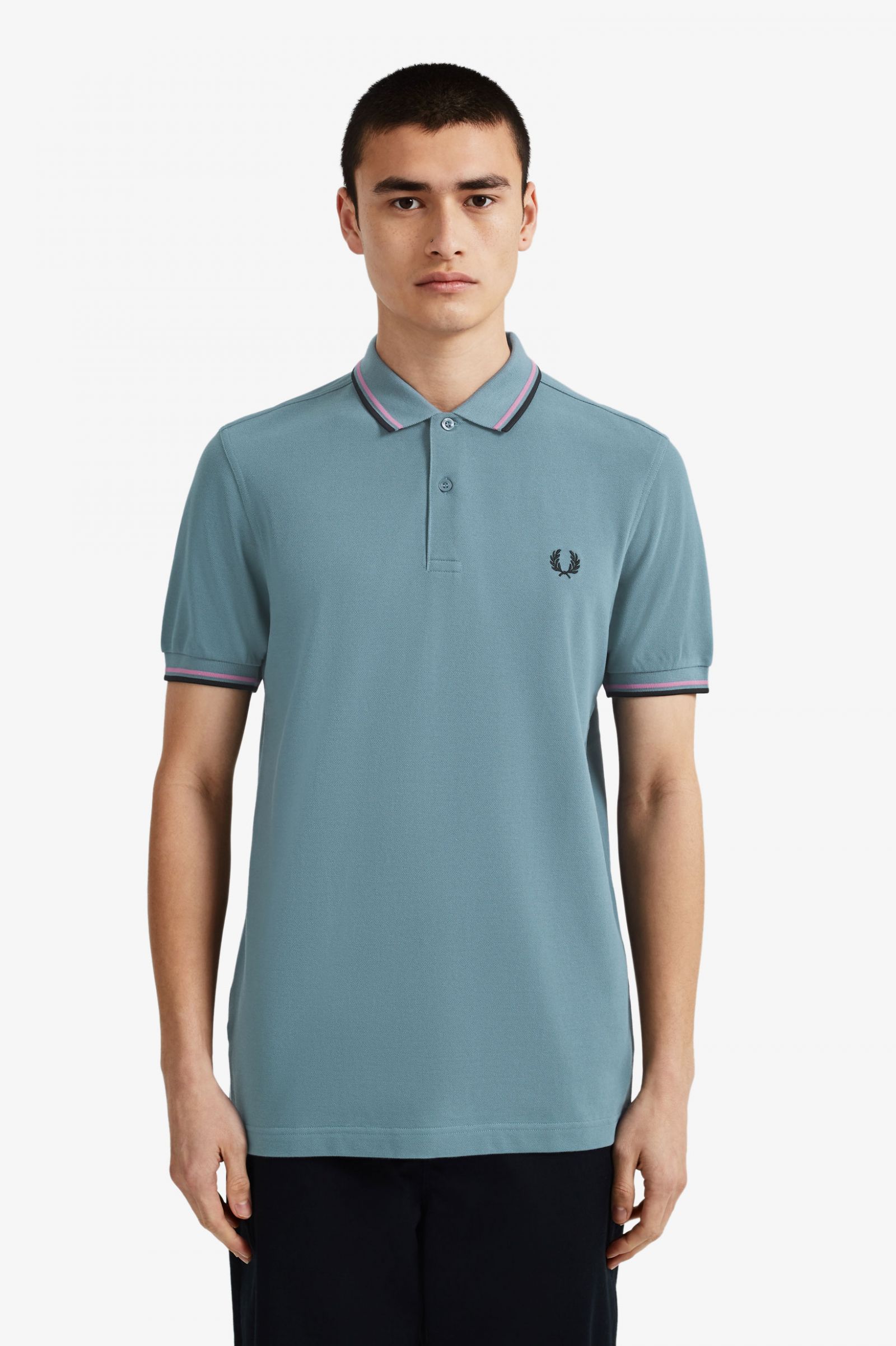 fred perry twin tipped short sleeve polo shirt