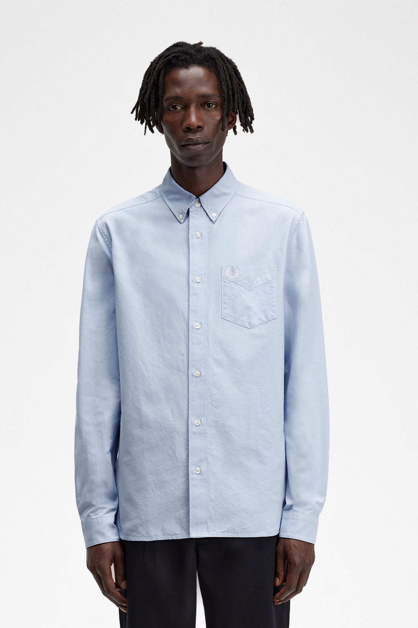 Oxford Shirt Light Smoke Men's Shirts Designer Casual Shirts