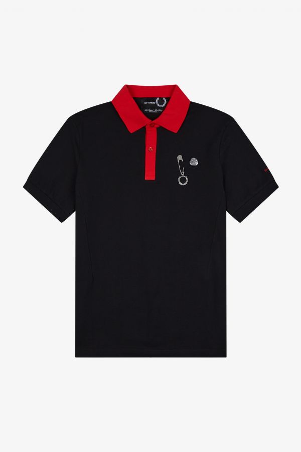 Slim Fit Contrast Collar Polo Shirt