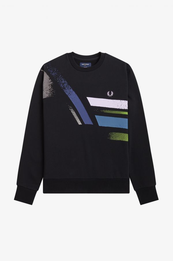 Sweatshirt à motif graphique abstrait