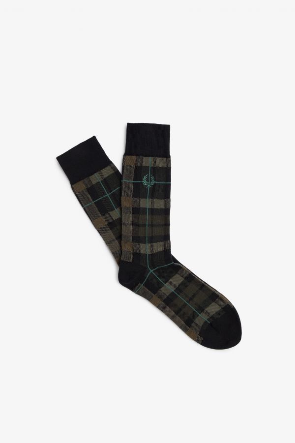 Socken mit Schottenkaro