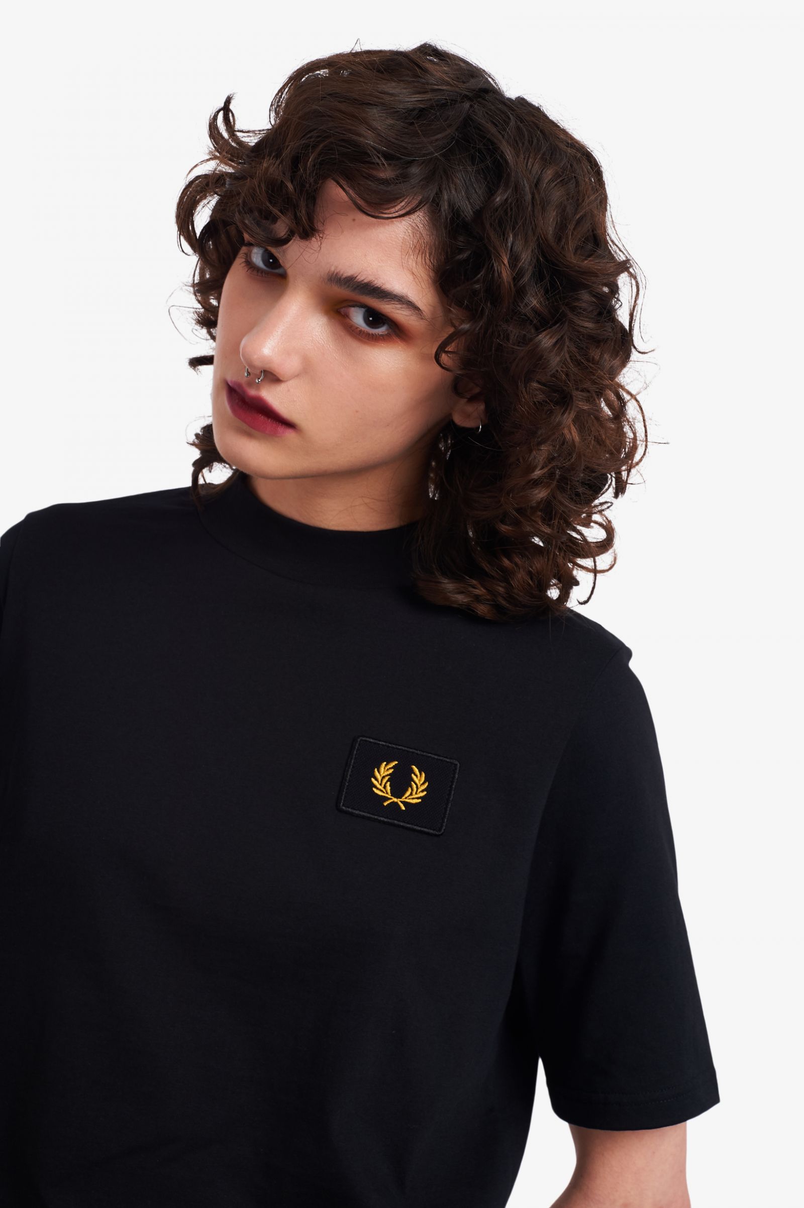 fred perry high neck