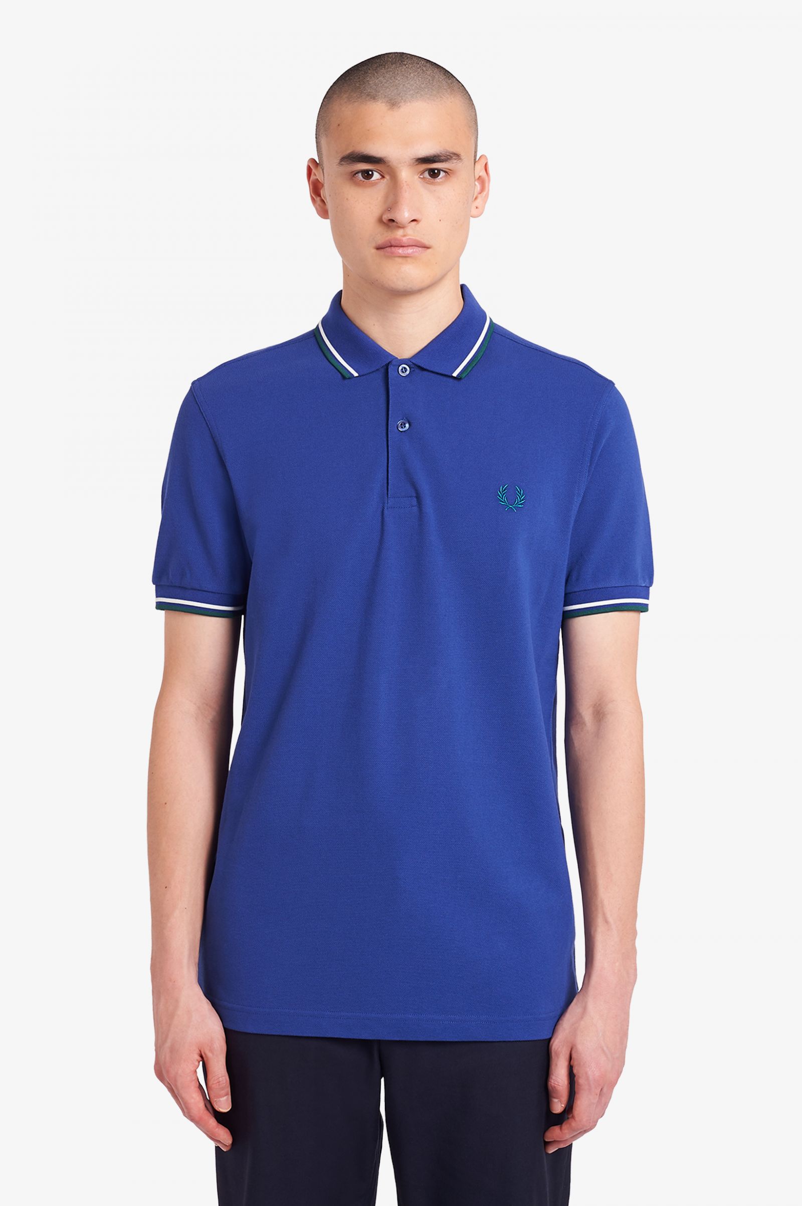 light blue fred perry jumper