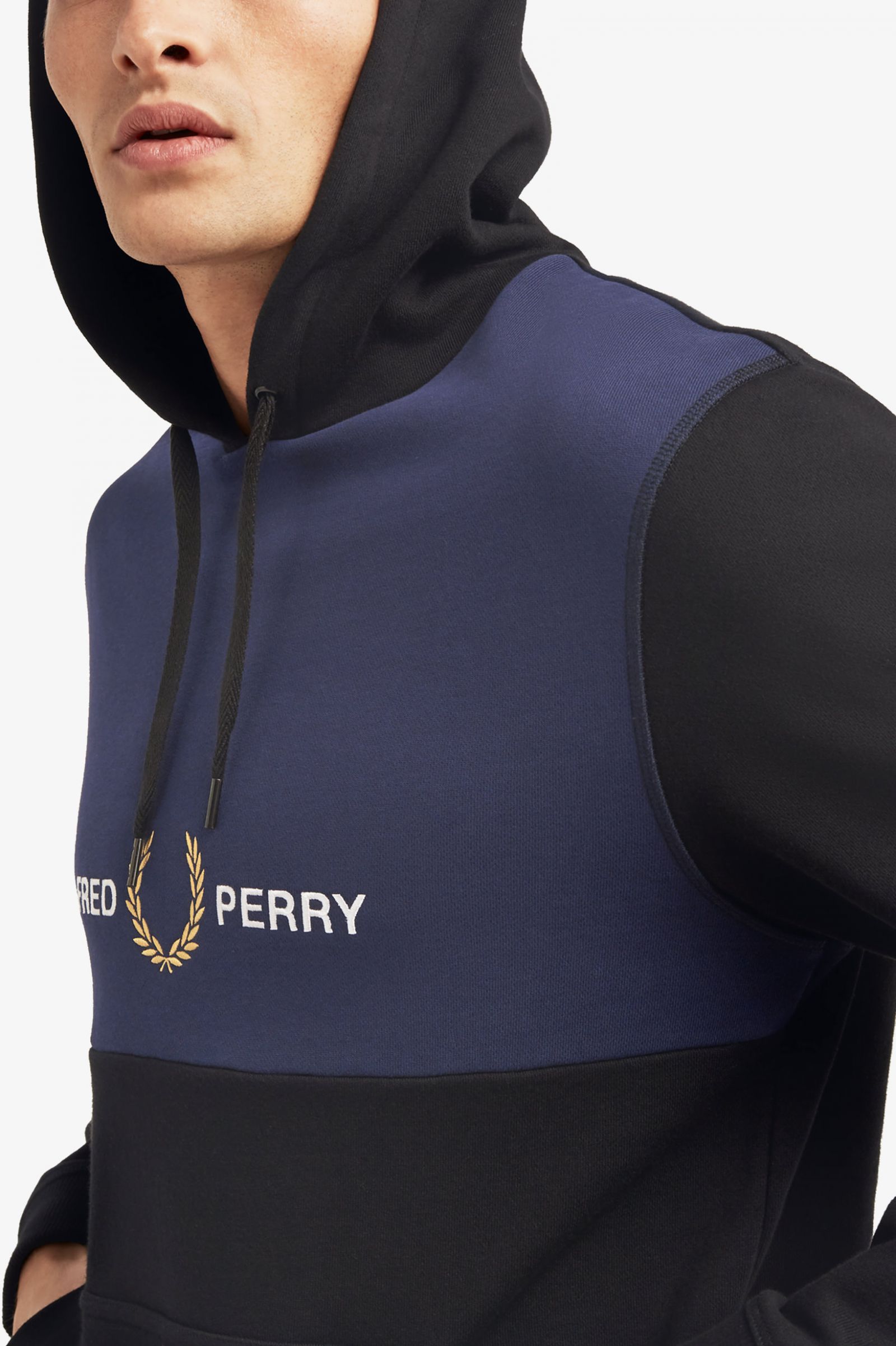 fred perry black hoodie