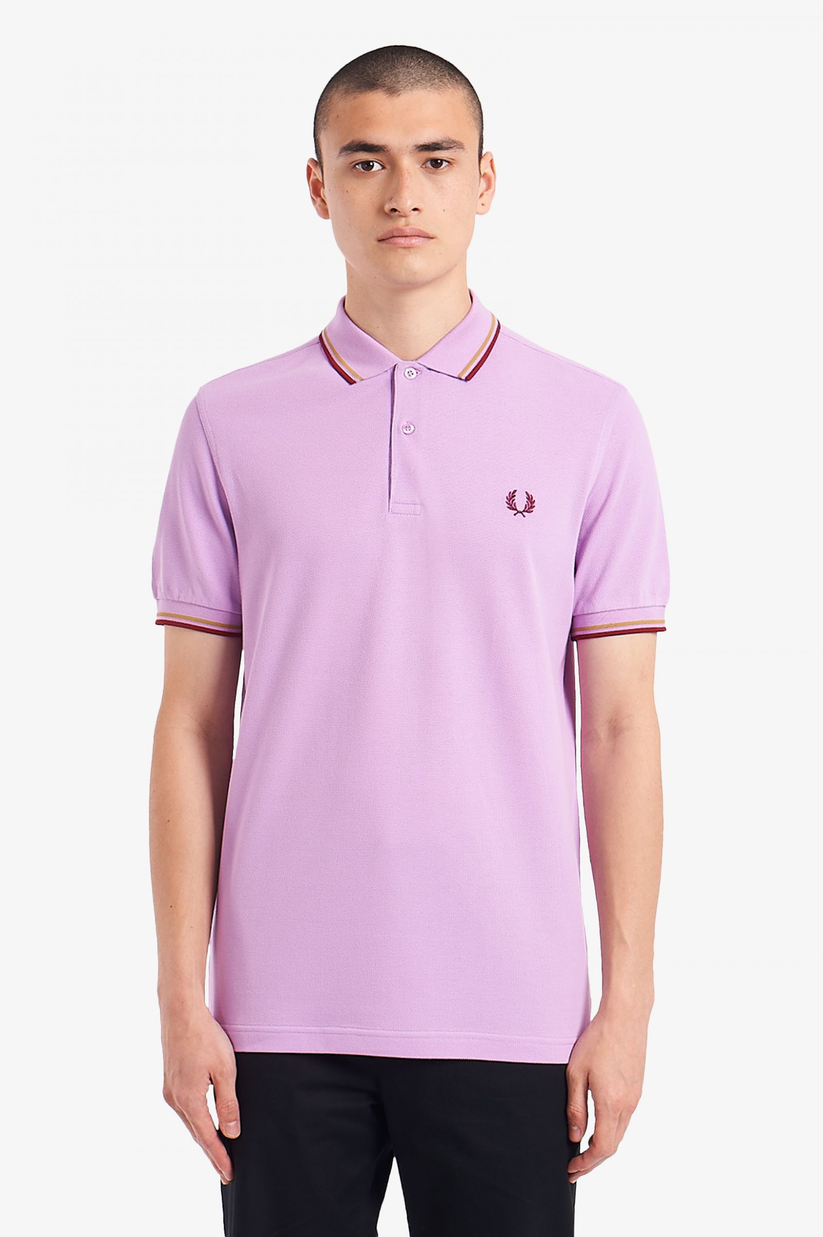 lacoste lilac polo shirt