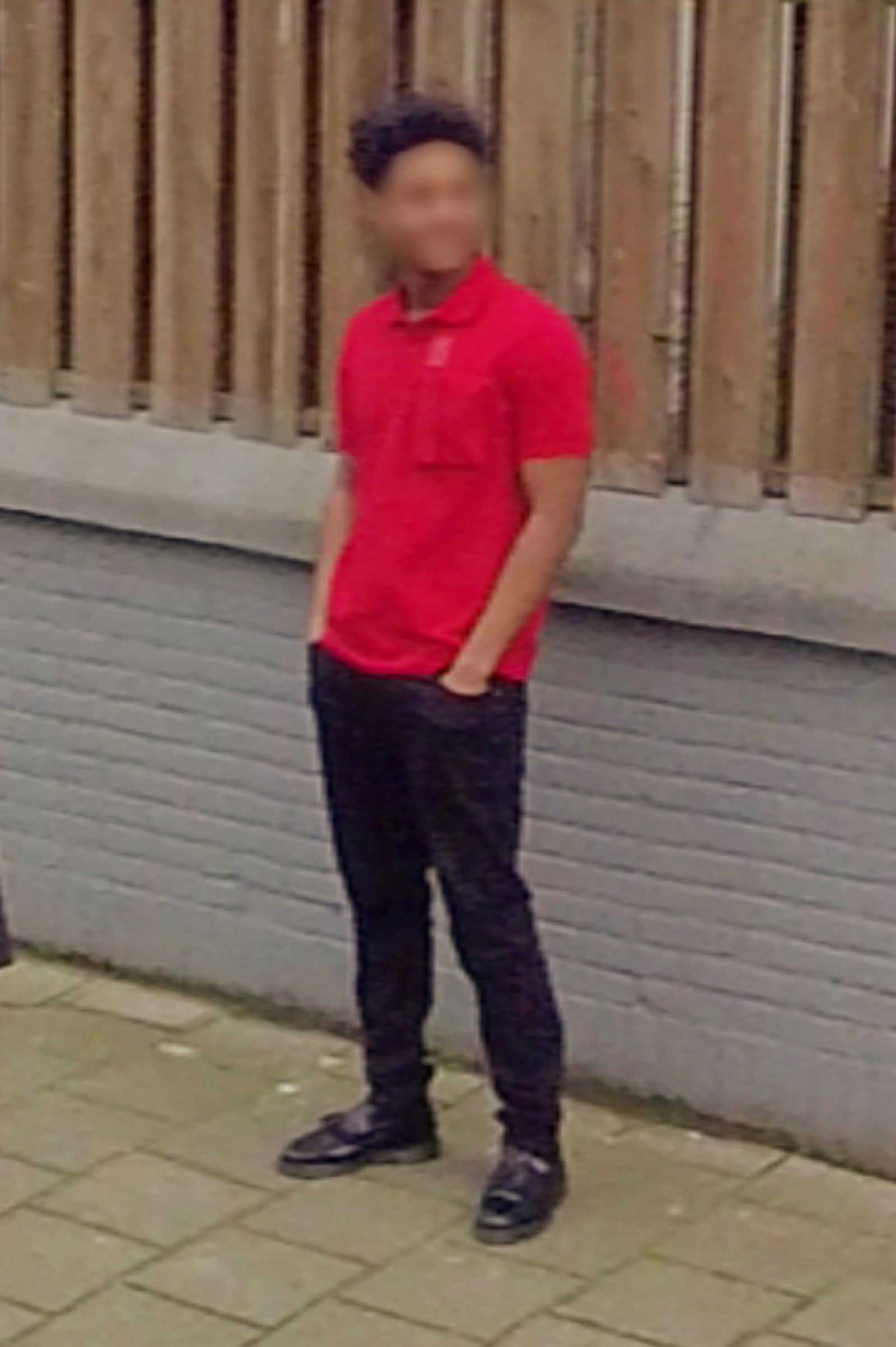 red polo shirt style