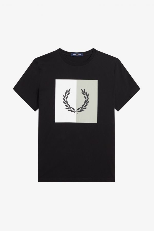 T-shirt gráfica com coroa de louros