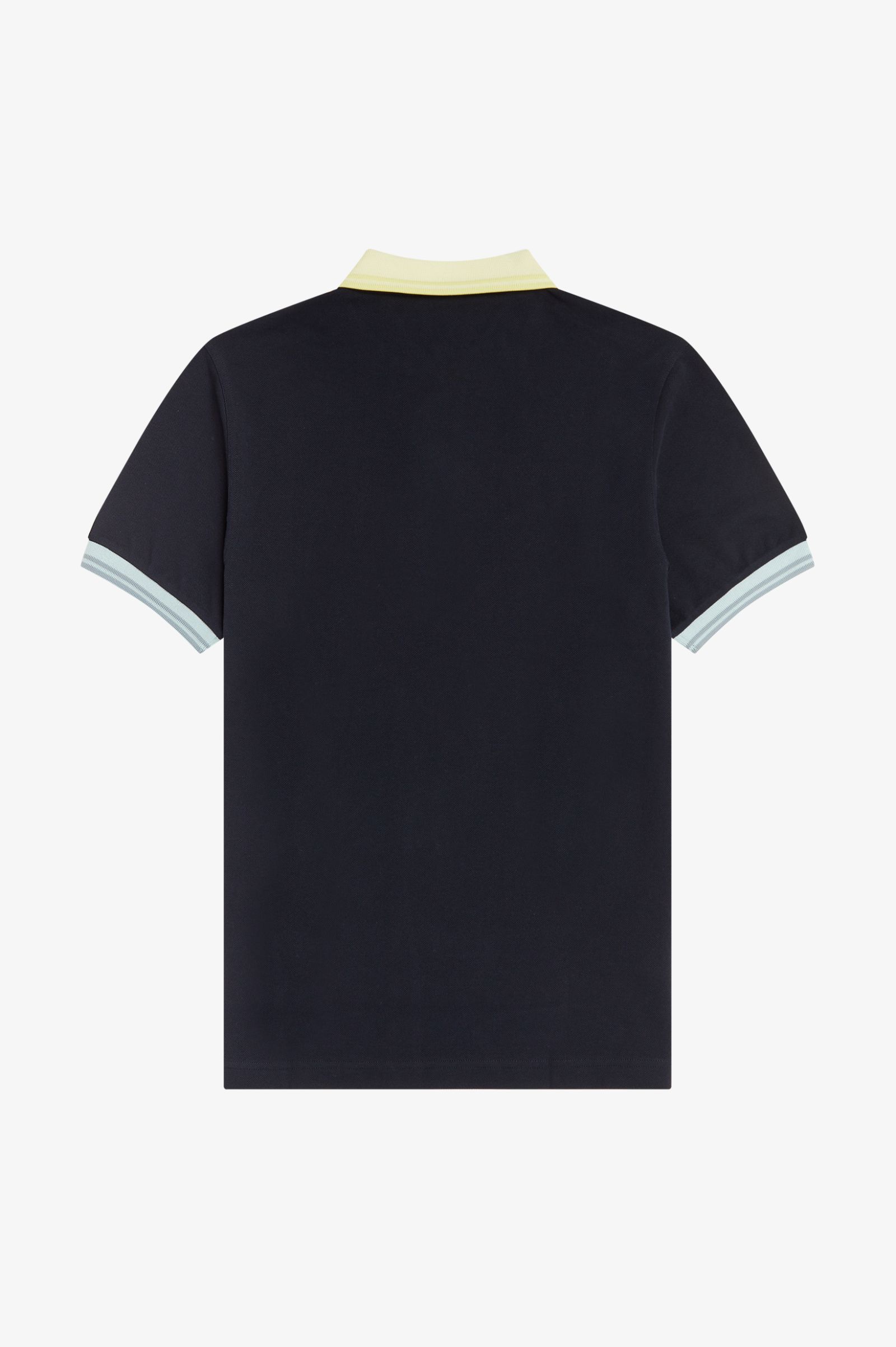 fred perry contrast polo in navy
